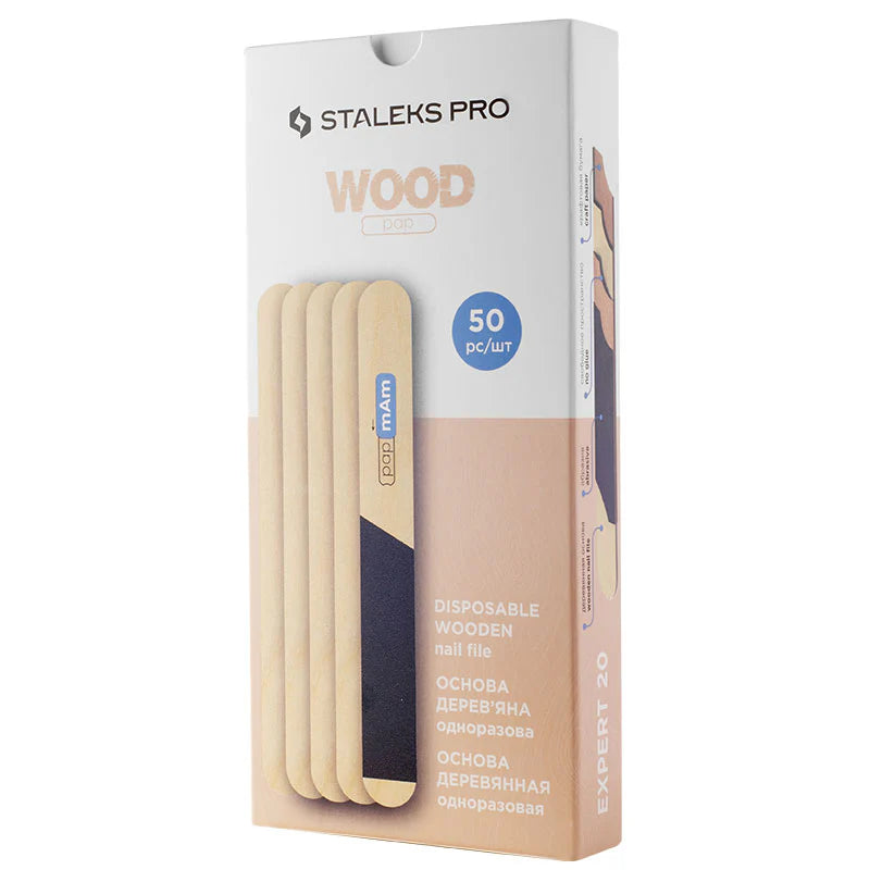 STALEKS PRO DISPOSABLE WOODEN BASE 50 PCS WBE-20